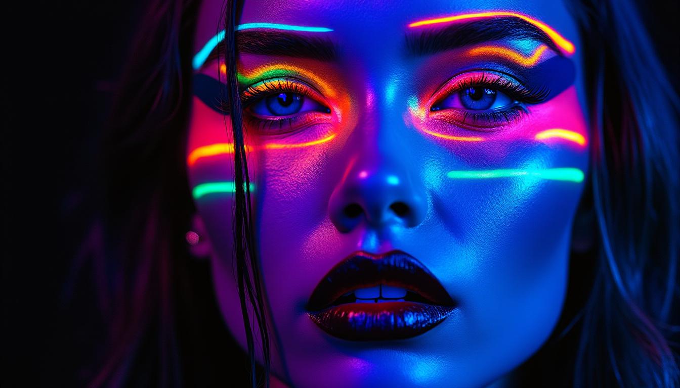 découvrez nos techniques et astuces de maquillage fluo pour le visage afin d'obtenir un look éclatant et original qui fera briller votre style en toute occasion.
