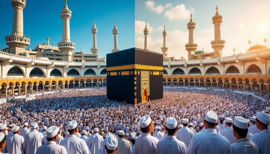 découvrez les différences entre le hajj et l'omra, leurs significations spirituelles, et obtenez des conseils pour choisir le pèlerinage musulman qui vous convient.
