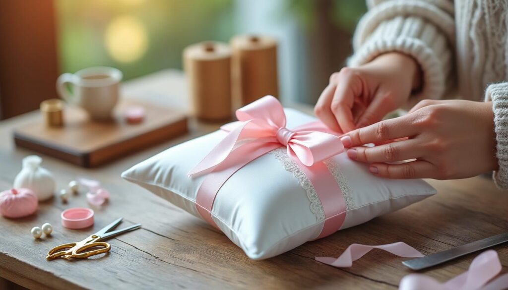 découvrez comment créer facilement un coussin d'alliance pour mariage fait maison grâce à notre guide étape par étape, idéal pour personnaliser votre cérémonie.
